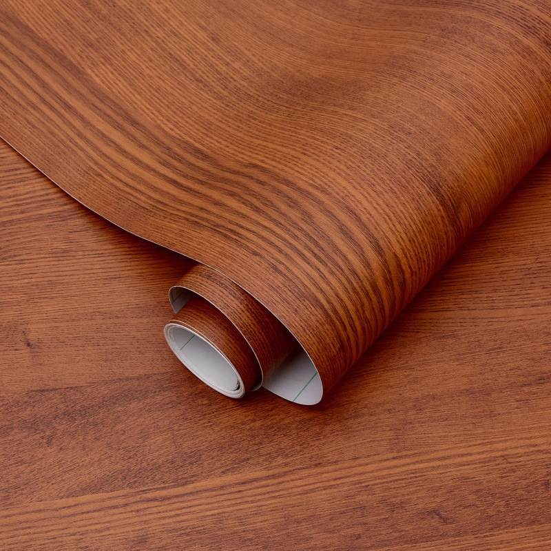 Registro de pegatinas de pared papel pintado autoadhesivo al por mayor muebles renovación pegatinas armario puerta grano de madera Boeing película