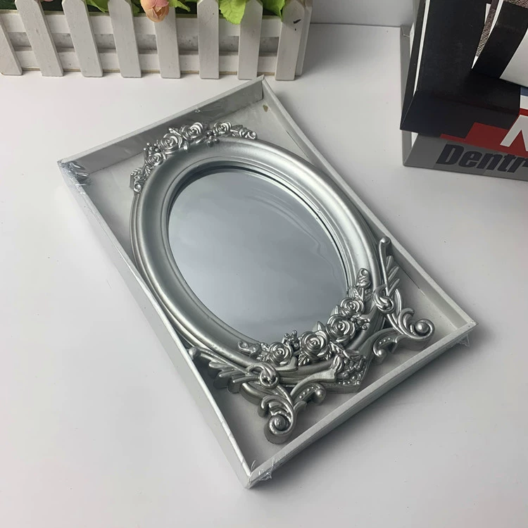 Бронзовое Ретро настольное зеркало декоративное зеркало косметическое зеркало пластик PP трансграничная Амазонка Ближний Восток внешней торговли
