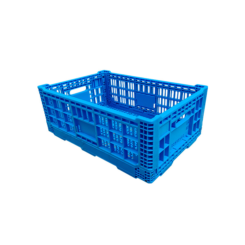 Fabricante de suministro de plástico plegable cesta de rotación cesta plegable caja de rotación caja logística cesta de frutas y verduras caja plegable cesta image 5