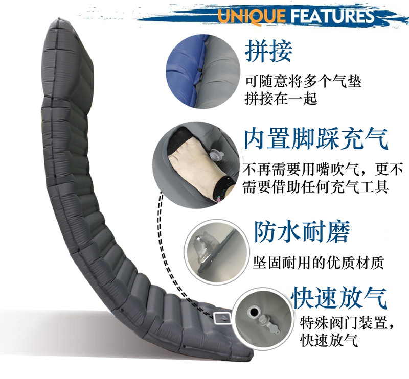 空気入りマットレス屋外キャンプメーカーのキャンプ用空気入りマットレスを厚くして、空気入りマットレスの耐久性のある空気入りベッドを持っている|undefined