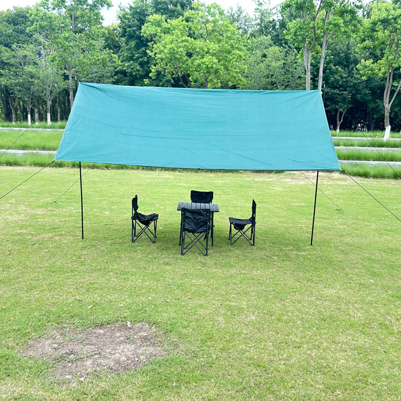 Outdoor Canopy Tent Camping Sunshade Tarp Folding Portable Large Canopy for 4-8 People
