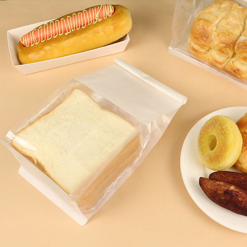 Toast wire curling baked pineapple cake packaging biscuit sealing food bag 450g bread bag toast bag