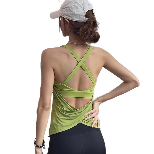 New Style Bra-Top Outerwear Sleeveless Yoga Top Running Beautiful Back Workout Top Pilates Fitness T-Shirt for Women