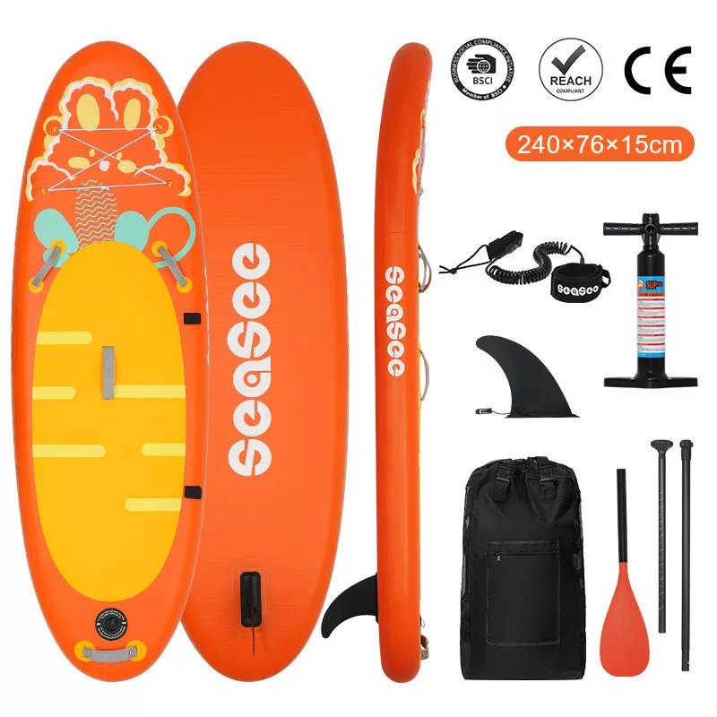 Inflatable stand‑up paddle board (Favorite) — thickened racing SUP, multiple designs, some sets include accessories