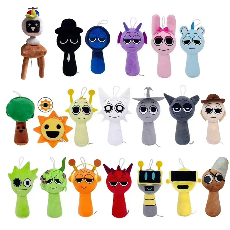 Rhythm Box 1 Spot Segundos Fat Cross-border Sprunki Plush Advanced Game Muñeca de felpa