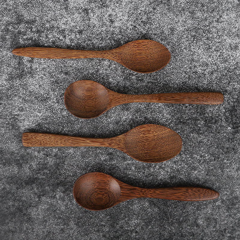 Venta directa de fábrica alas de pollo cuchara resistente a las caídas cuchara de madera sin pintura cuchara pequeña antiquemaduras para niños descuento de gran cantidad