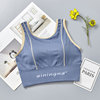 Tank top, sports underwear, bra, push up T-shirt, vest, English letters, for running