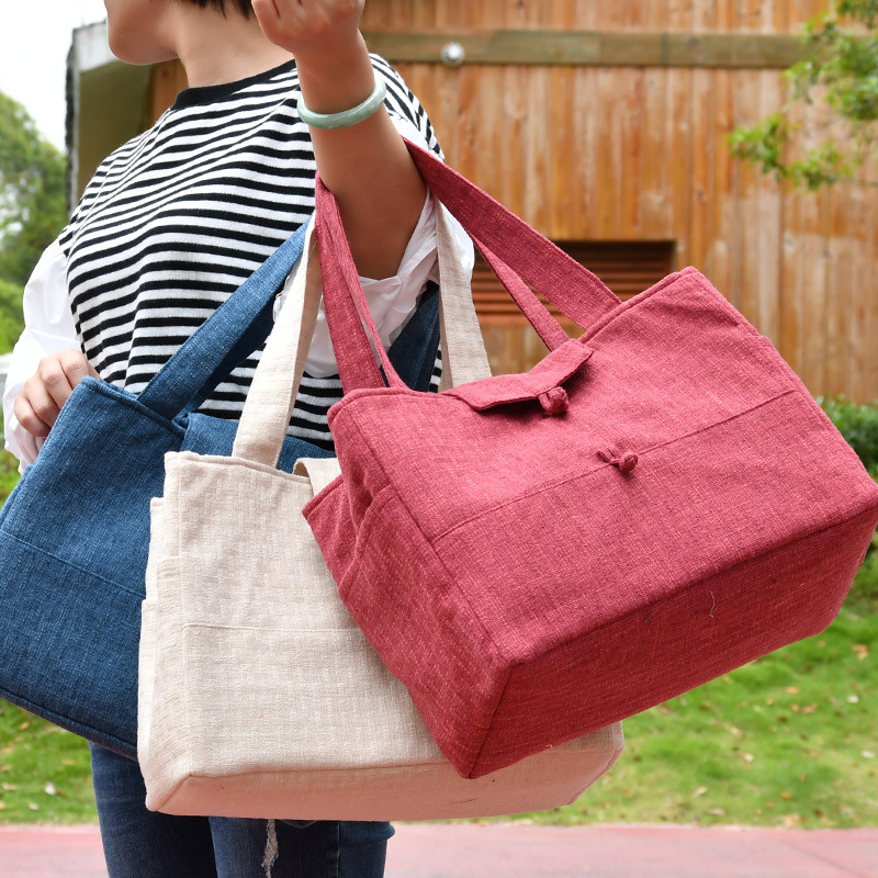 茶具套裝加厚手提袋收納布包挎提旅行便攜布包茶具布箱盒加定logo