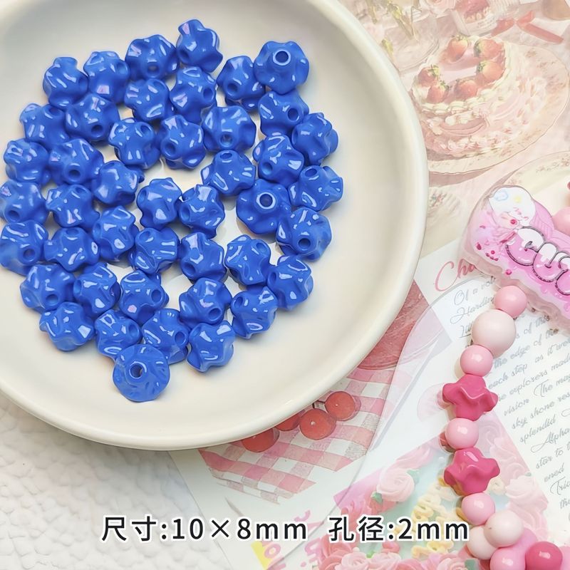 亚克力彩色烤漆皱褶裙边直孔串珠隔珠diy手机链钥匙扣材料饰品配|undefined