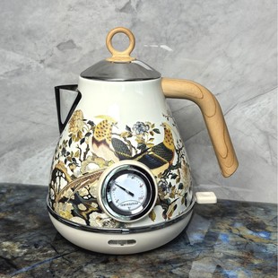 Retro Decal Wood Grain Handle with Temperature Display Hot Water Water Kettle Practical New Patented Zl 2021 2 05772