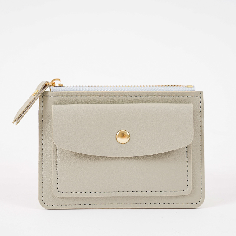 2023 nuevas mujeres multi-funcional titular de la tarjeta de moda corta simple moneda bolsa cremallera hebilla titular de la tarjeta titular de la moneda