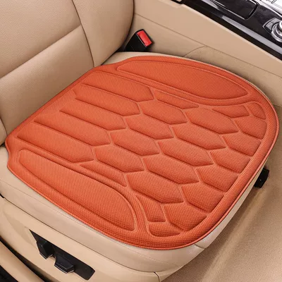 Seaweed Fiber Car Seat Cushion, Four Seasons Pad - ideal-orange-front-single-seat-seaweed-fiberintegrated-moldinganti-slip-no-disassembly-and-assembly-piece