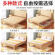 Solid wood bed 1.8 meters master bedroom adult 1.5 meters double bed 1.2 meters single bed frame chain factory supply wholesale