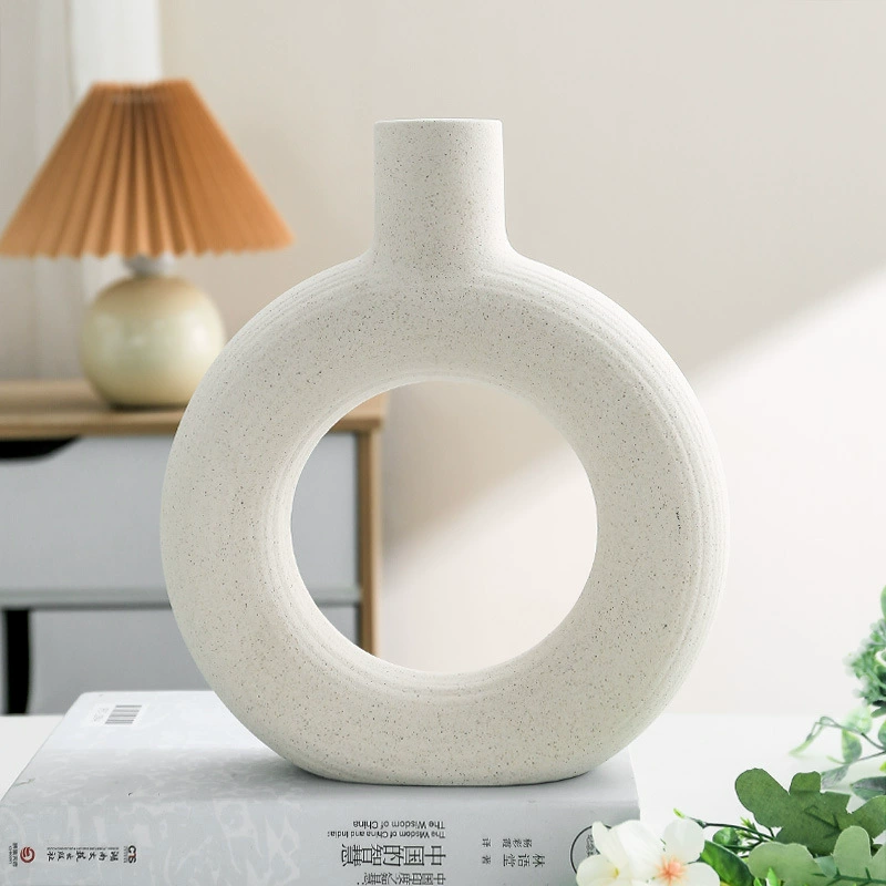 Нордическое креативное керамическое vase в стиле ins геометрическая фарфор гидропоника засохшие цветы двойного назначения лучшая продажа на рынке цветочные композиции