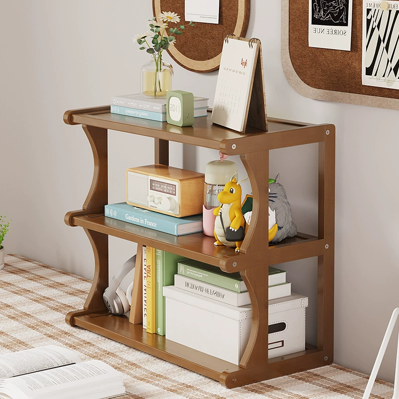 Настольная стойка Настольный стол Многослойная простая детская книжная полка Студенческий стол Стол Небольшая отделка для хранения
