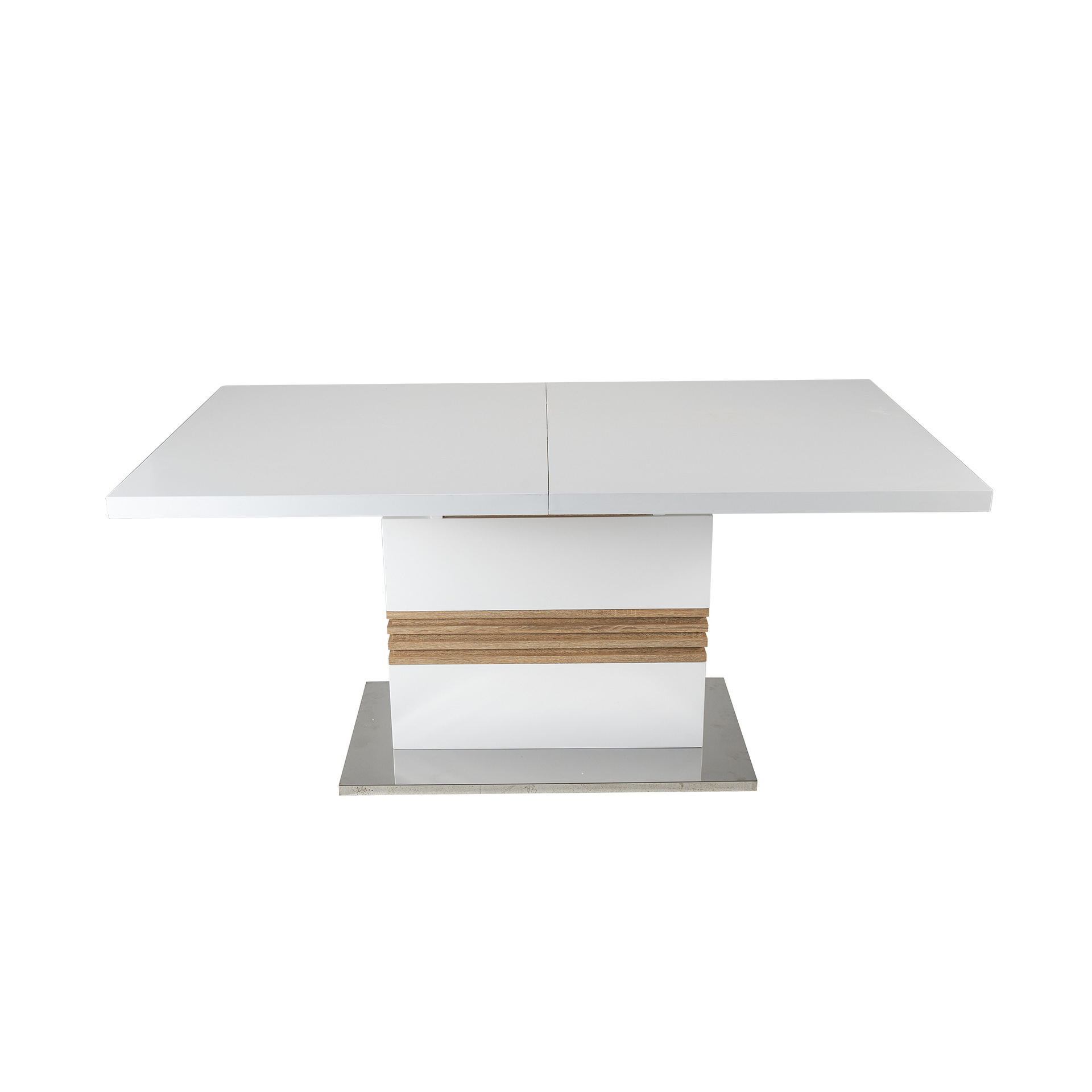 Mesa de Comedor Extensible de Madera Maciza para Restaurante