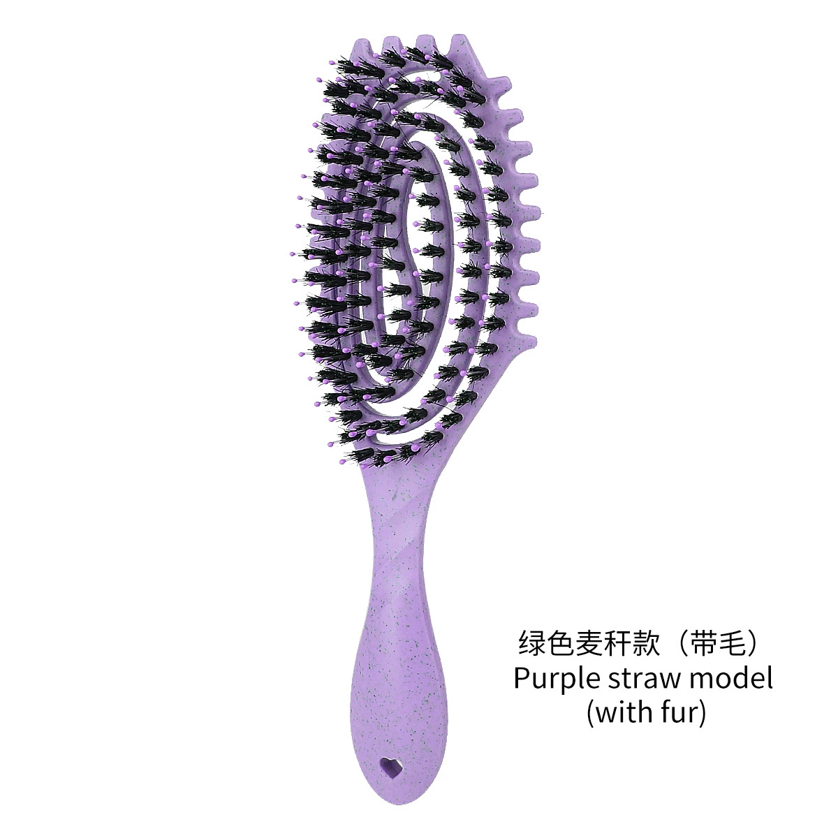 [跨境新款猪鬃气垫梳弹跳卷发气囊梳卷曲定义造型梳发廊家用弹跳梳]