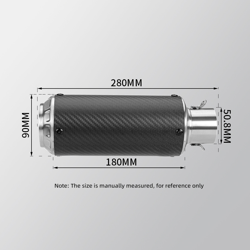Motorcycle MT07 Z900 R3 MT09 modified exhaust pipe C28 small cylinder flower cover mesh tail section