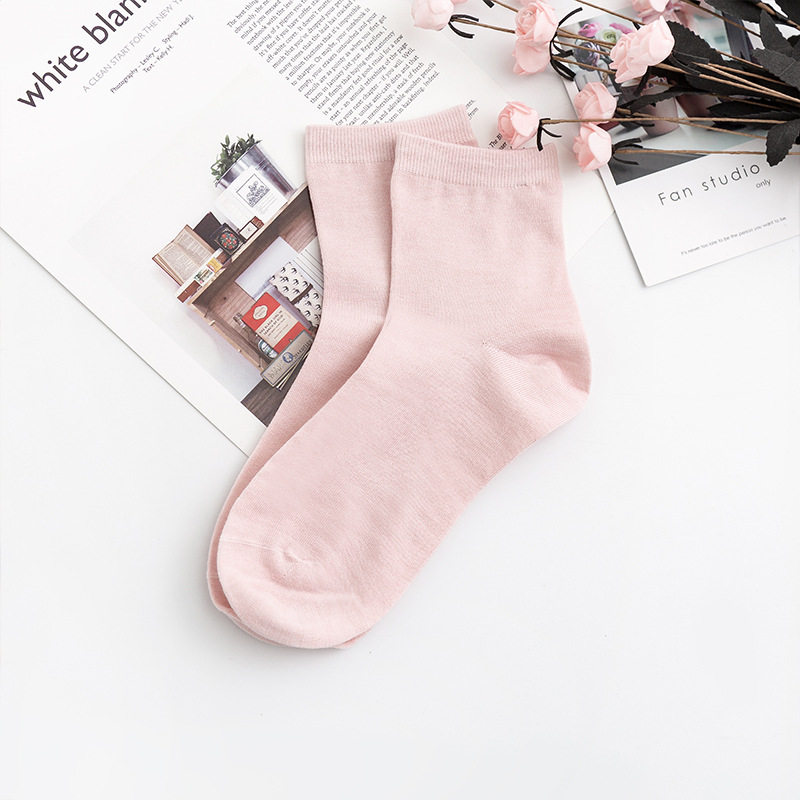 真丝袜子短筒四季可穿纯色薄款透气舒适多色可选桑蚕丝女式短袜潮|ms