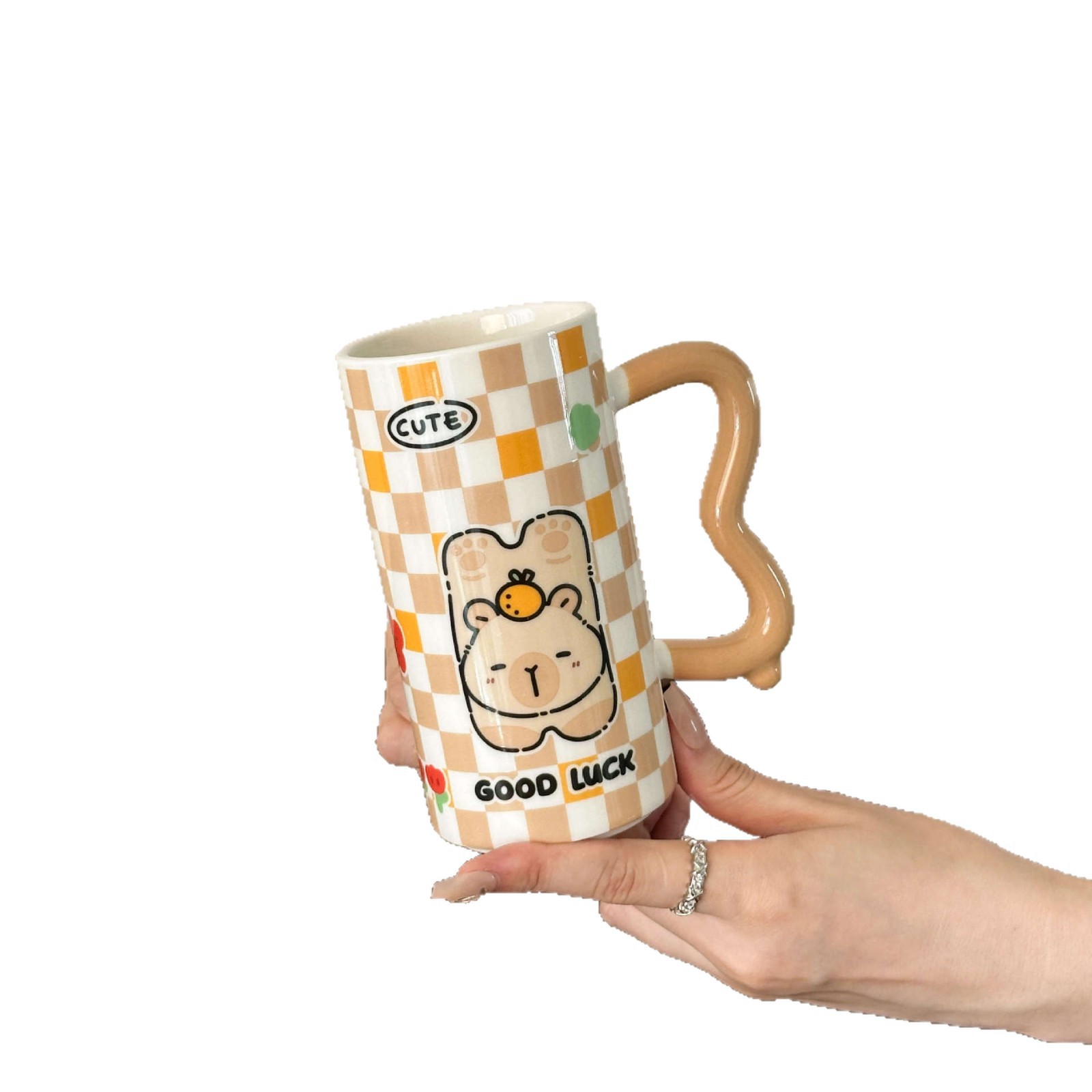 Taza de Cerámica de Capibara Resistente al Calor para Café de Oficina