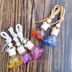 5色逆バラガラス空瓶自動車家庭香水アロマペンダント販売促進品プレゼントdiy