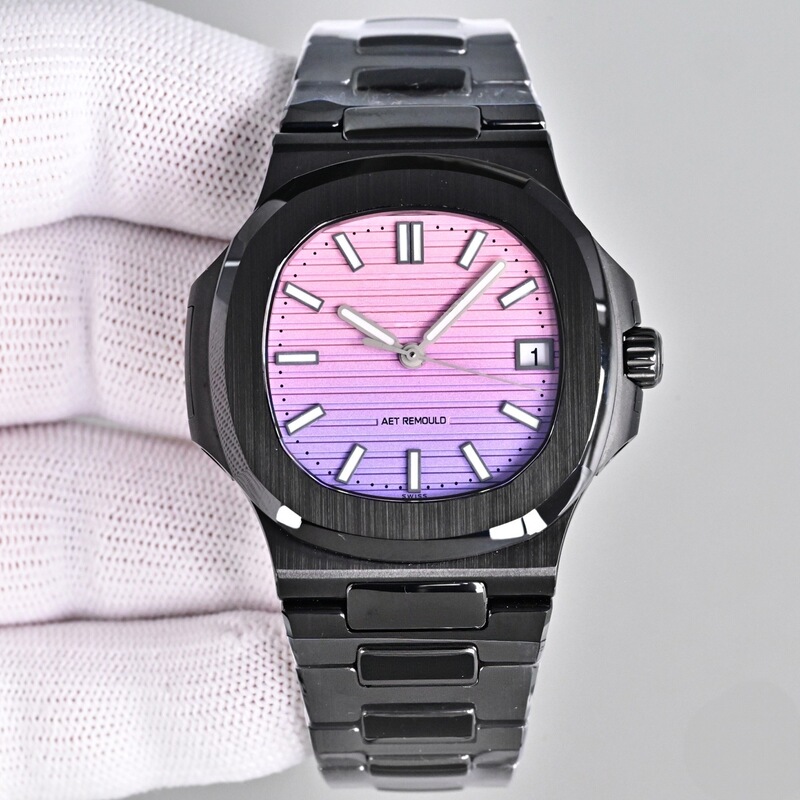 Black and white ceramic watch Nautilus all-ceramic waterproof mechanical watch fully automatic mechanical men's watch