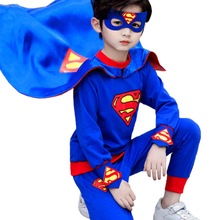万圣节儿童服装蜘蛛侠加绒服幼儿园秋冬角色扮演5男童套装