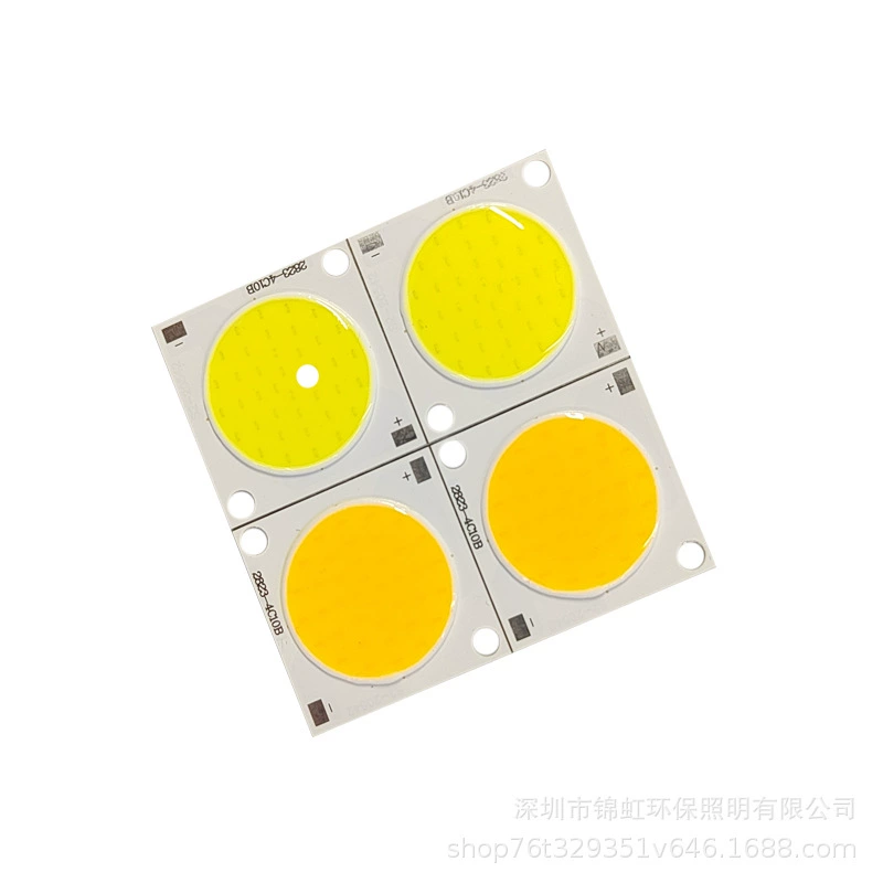 LED глянцевый квадратный светильник, источник света 28x28 мм, 12В, 20Вт, 23 мм