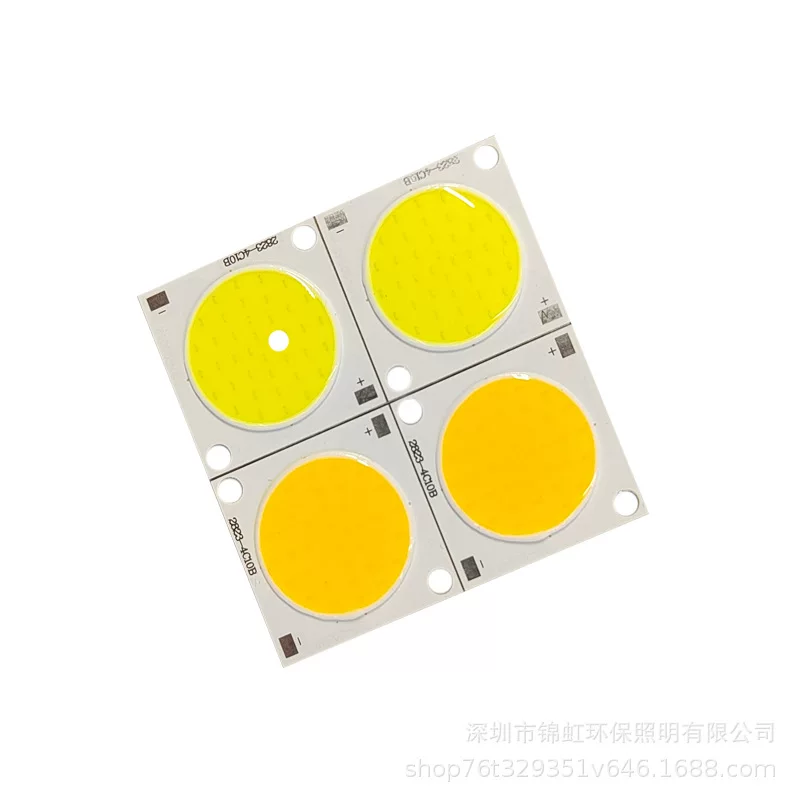 LED глянцевый квадратный светильник, источник света 28x28 мм, 12В, 20Вт, 23 мм