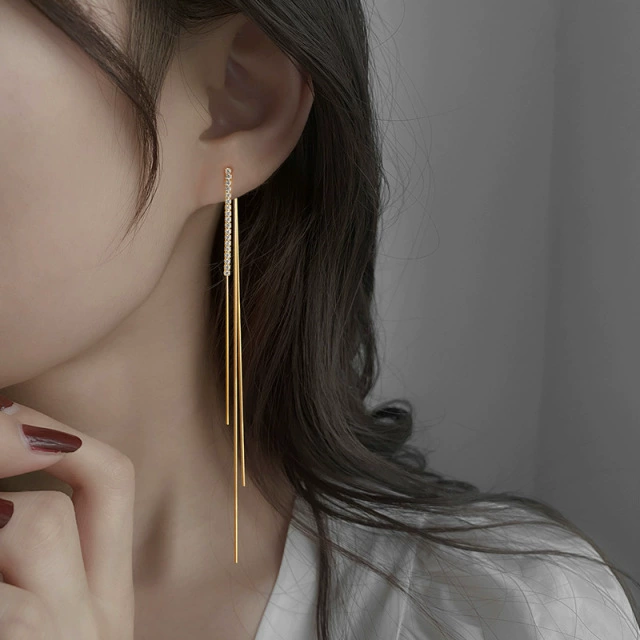 Серебряная игла, высококачественные ретро серьги, серебро 925 образец, стиль высокого качества, французский ретро стиль, опт