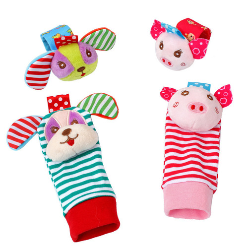 SKK baby wrist bells, rattle socks, rattle bells, animal-shaped watch straps. Multiple choices