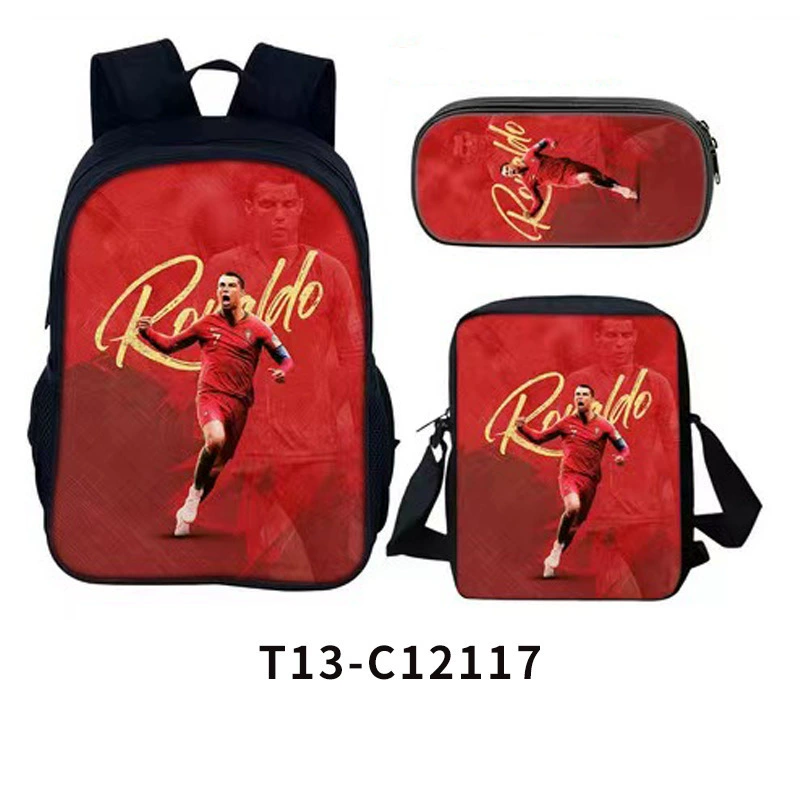 (Cross-border trading), cartoon backpack, school bag for elementary school students, pencil case, set, Batman, 3 piece set