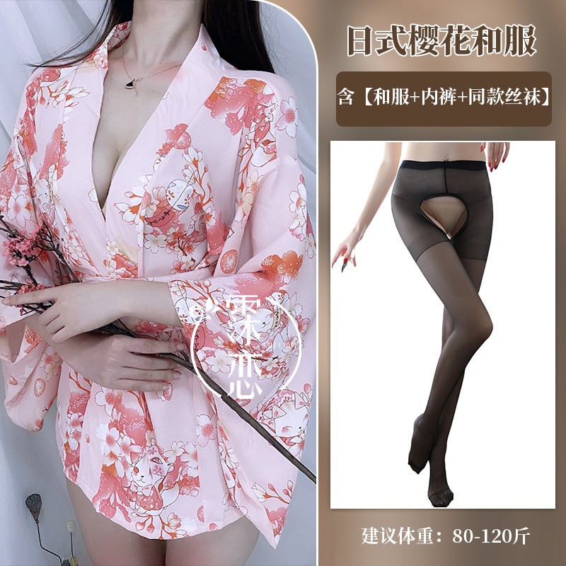 핑크 프린트 + 블랙 가랑이 없는 양말