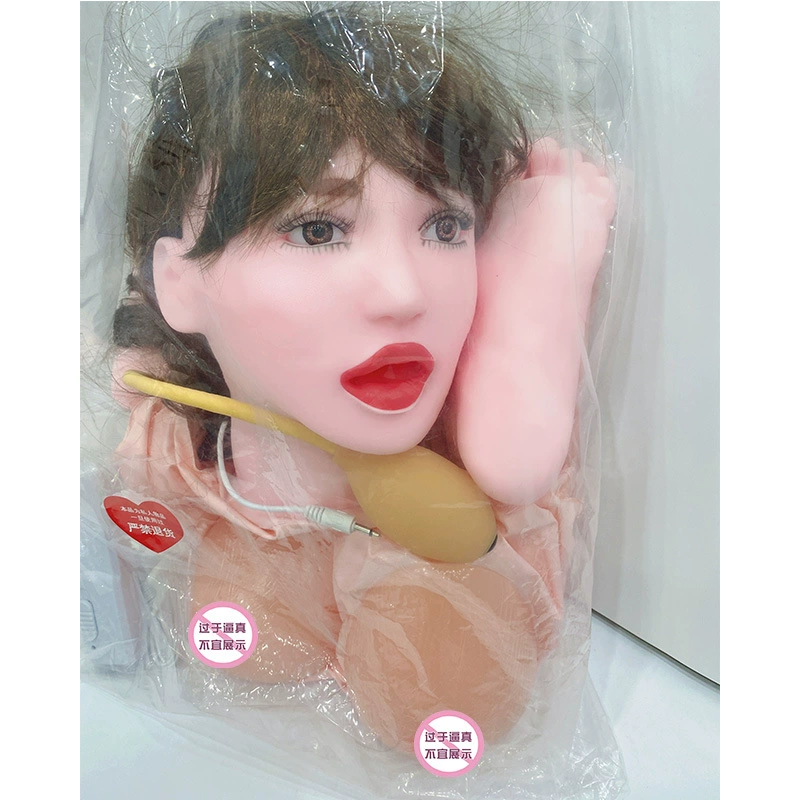 Silicone electric wig, inflatable doll for adults