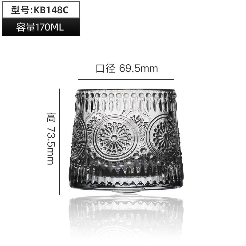 Artesanía creativa giratoria tumbler whisky taza de vino taza de cerveza casera shaker