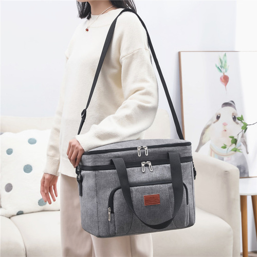 Cross-border special supply of double-layer insulated bags, outdoor picnic bags, waterproof ice bags, thickened EVA fresh-keeping lunch bags, bento bags