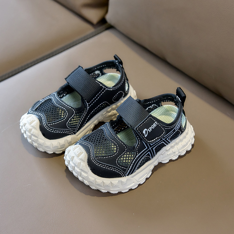 2026 sandalias de verano para niños respirables coreanos zapatos casuales de malla zapatos de playa zapatos deportivos en stock al por mayor image 3