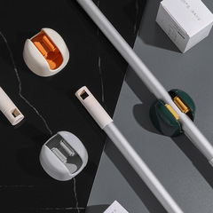 北欧モップラック家庭用無痕モップ固定器モップクリップ穴なし壁掛けトイレモップフック