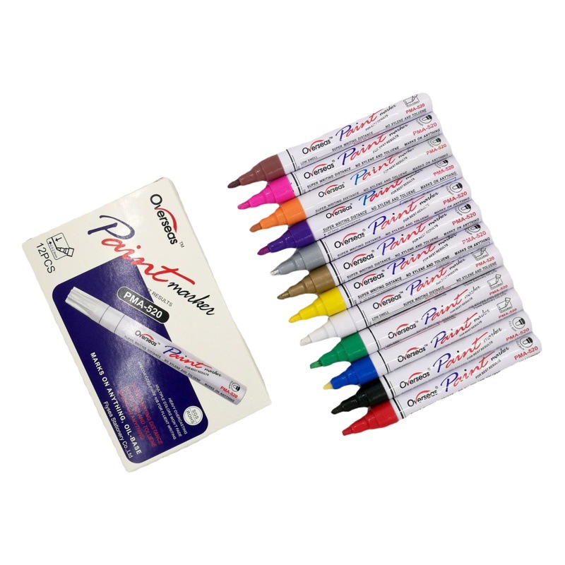 Yuanyang 3mm blanco marca pintura pluma cabeza dura marca pluma traje grasa marca pintura pluma álbum graffiti pluma