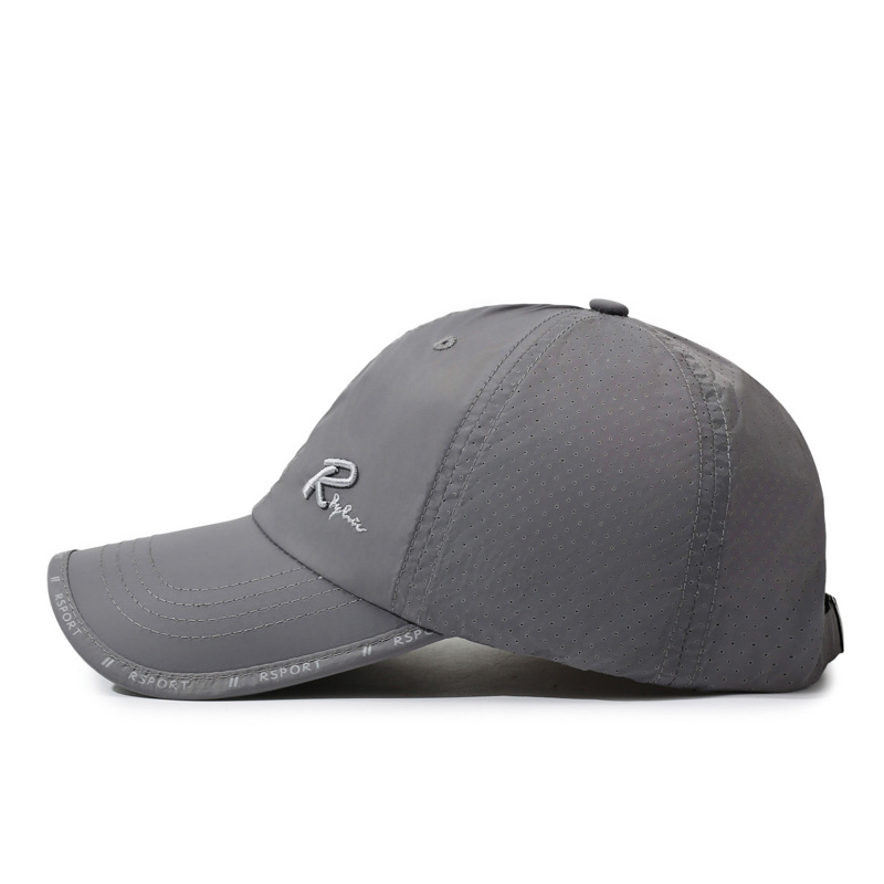 Summer Letter Embroidered Baseball Cap, Quick-drying, Thin, Unisex, Popular, Face-slimming, Casual Sports, Versatile_voghion.com