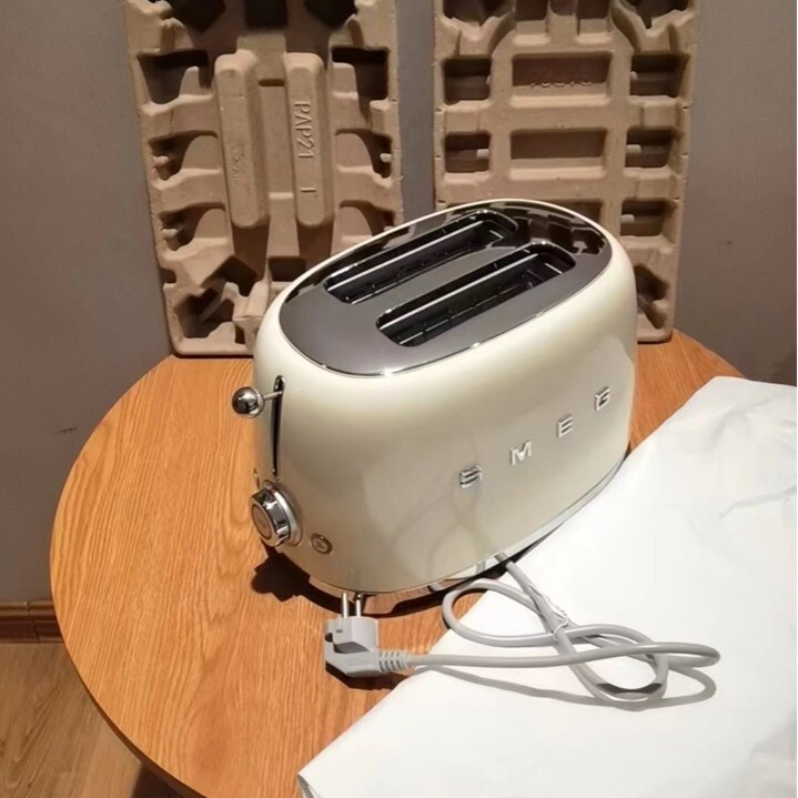SMEG Smeg Italian Vintage Toaster Stainless Steel Toaster Driver Toaster Breakfast TSF01