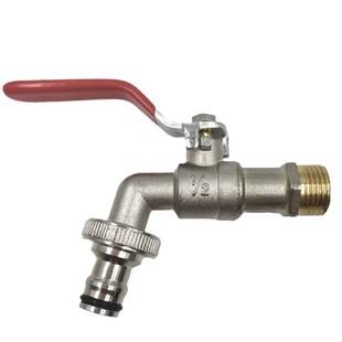 Half copper and half zinc quick-opening faucet washing machine thickened faucet mop pool long handle water nozzle wholesale faucet