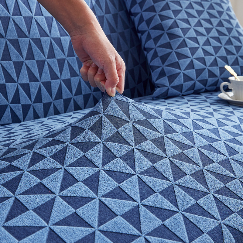 Tufted sofa cover elastic sofa cover full wrap four seasons universal anti-slip anti-dust fabric sofa cover sofa runner