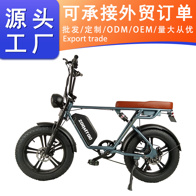 New Single Wide Tire Electric Bicycle Urban Leisure 7-Level Variable Speed Lithium Electric Bicycle 48V500W Electric Bicycle