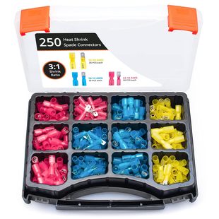 Wirefy Schrumpfverbinder Flachstecker Isoliert mit Flachstec