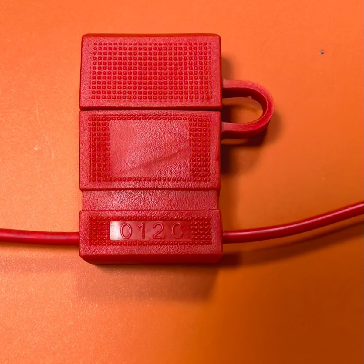 JH7012红色保险丝盒座012C座汽车座线束高电流,中号插片保险丝