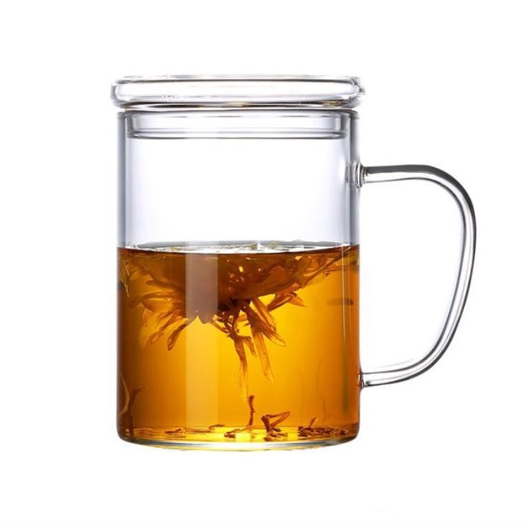 Vaso de vidrio transparente femenino lindo viento ins con tapa cuchara con manguito taza de agua de borosilicato rojo creativo taza para el hogar