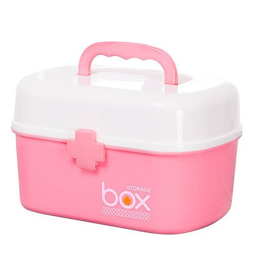 Family size medicine box medicine box multi-layer portable first aid small cute storage box household children's plastic