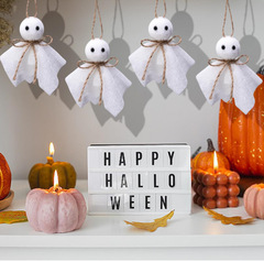 ワタ約16点入りハロウィーン幽霊吊り下げ装飾品-3インチ幽霊吊り下げ装飾品、