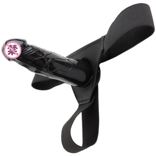 Wearing penis leather pants, adult sex toys, bold and lengthened men's hollow penis condoms, women's utensils